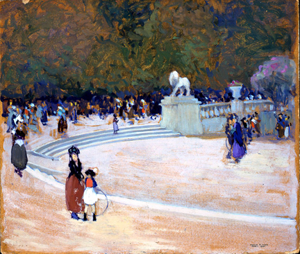 Marvin_Cone_Around the Pool Luxembourg Gardens.jpg